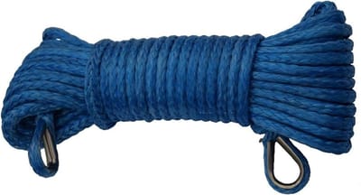 Lier Touw - Winch Kabel - Off-Road Rijden - Hoge Treksterkte - 6mm x 15m - Blauw