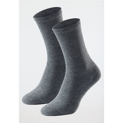 Damessokken, set van 2, zwart - 95/5 35/38