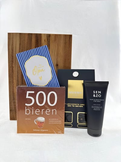 Vaderdag •Cadeaupakket Opa• Receptenboek 500 Bieren - Cadeau voor Mannen - Perfect Gifts