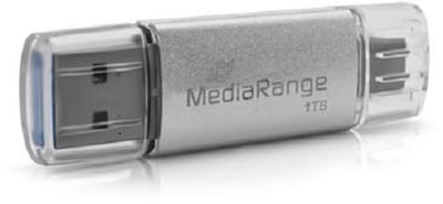 MediaRange MR941-1 USB flash drive 1 TB USB Type-A / USB Type-C 3.2 Gen 1 (3.1 Gen 1) Zilver