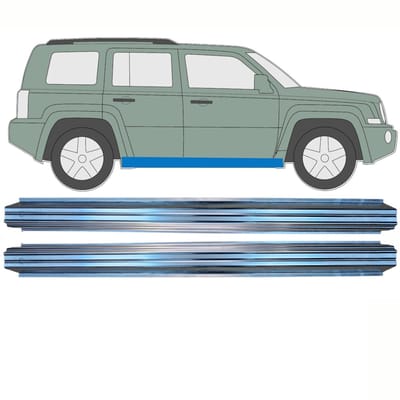 Reparatie dorpel voor Jeep Patriot 2006- / Links = Rechts (symmetrisch) / Set