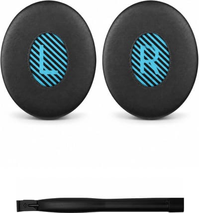 Set Oorkussens voor Bose Koptelefoon - SoundTrue On-Ear / SoundLink On-Ear Oorkussen - On-Ear 2 / On-Ear 2i / SoundTrue On-Ear / SoundLink On-Ear - Kunstleer met Traagschuim - Zwart