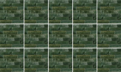 Plaktegels - Zelfklevende Tegels - 15x15 cm - Ulticool - Decoratie Sticker Tegels - Steenstrips Wandbekleding voor op de Muur Groen - 15 stuks - Plakfolie Tegelstickers - Sticktiles Muurstickers Woonkamer - Badkamer - Keuken
