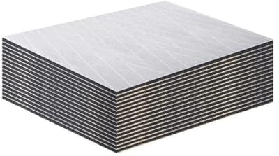 10mm Auto Geluidsisolatie Mat - Zelfklevende Aluminiumfolie Isolatiematte voor Warmte- en Geluidsisolatie (1,67㎡)