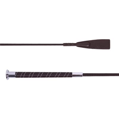 Qhp Springzweep bello Darkbrown - 65 cm | Zwepen/ Sporen paard
