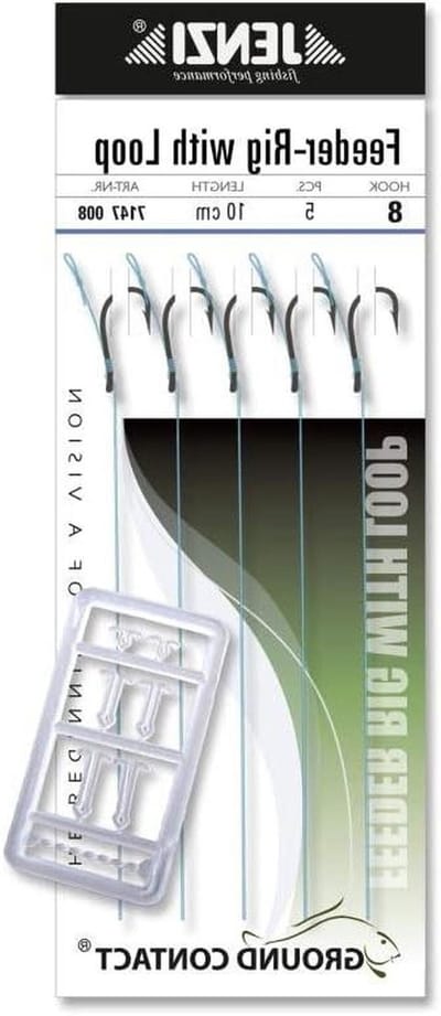 Method Feeder Rigs - Visgerei Set - Karper Vissen - Voorgebonden met Lus - 10 Stuks - Doorzichtig