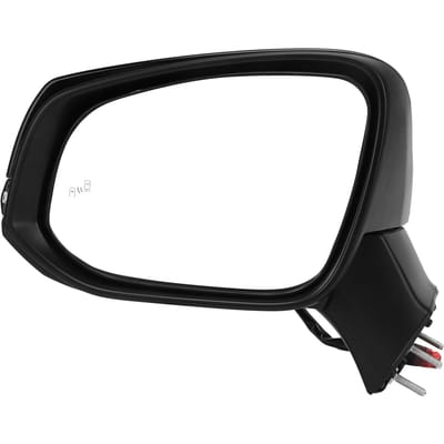 Glans Zwart Elektrisch Verwarmde Zijspiegel met Knipperlicht BSM voor RAV4 XA50 2019-2022 Links black