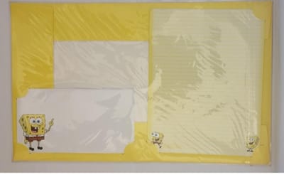 Spongebob briefpapier, kinderen, verjaardag, cadeau , feestartikel