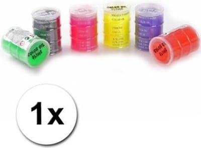 Johntoy Speelslijm - zwart - 1x 150 ml - speelgoed slijm - 5,5x8 cm - horror slijm