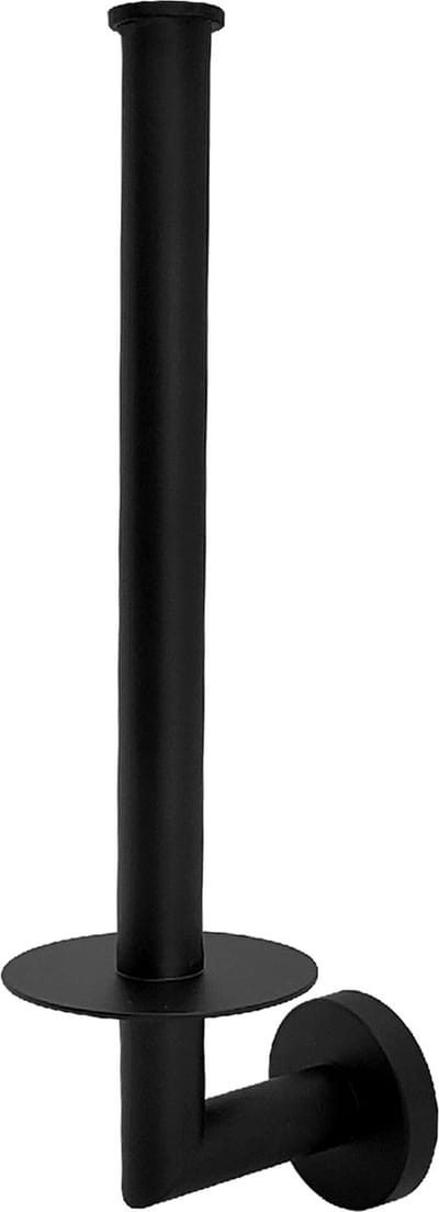 Sanics® Orca Reserverolhouder Zwart - Rollenhouder - Wc papier houder Hangend - Toiletrolhouder voor 2 Rollen - WC Rolhouder