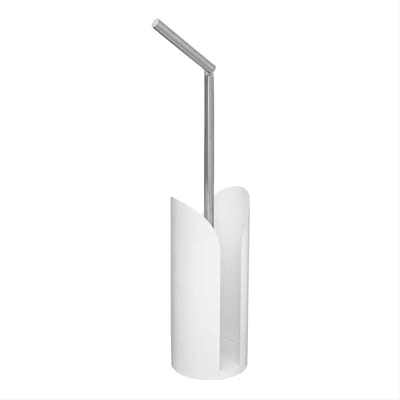 Metalen toiletpapier deur met reserve en flexibele staaf - Overig - Grijs - Gris - SILUMEN