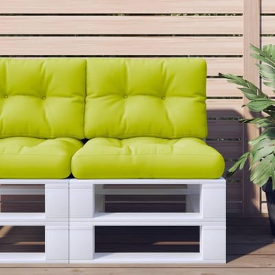 Palletkussen Zitkussen - Tuinkussen Bankkussen - Buiten Zitten - Zachte Holle Vezelvulling - 60x40cm - Lichtgroen