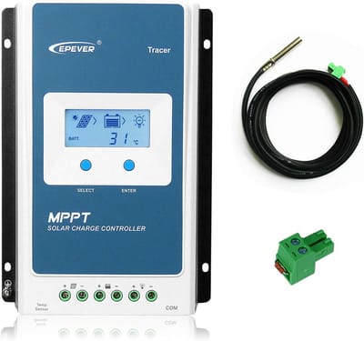 MPPT Solar Laadregelaar 30A 12V/24V Automatische Detectie LCD Scherm Hoge Efficiëntie