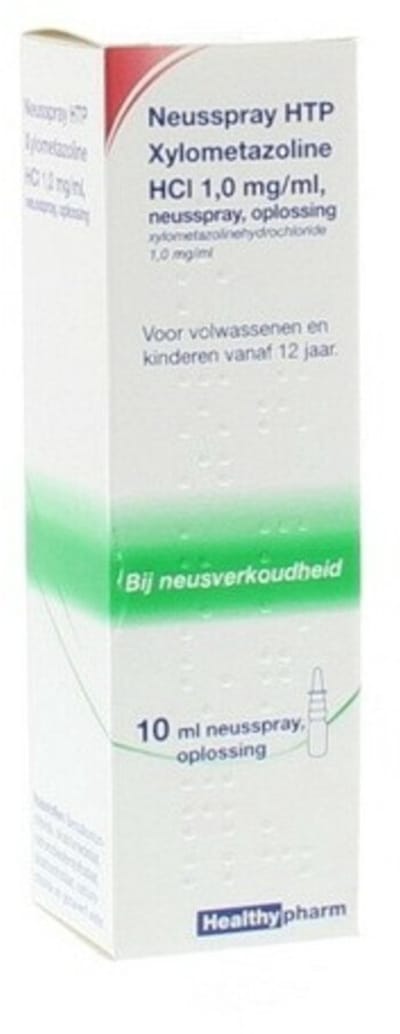 Healthypharm Neusspray Xylometazoline 1 mg/ml - 2 x 10 ml - Voordeelverpakking
