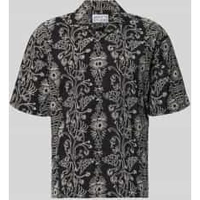 regular fit vrijetijdsoverhemd met all-over bloemenmotief all-over stitching