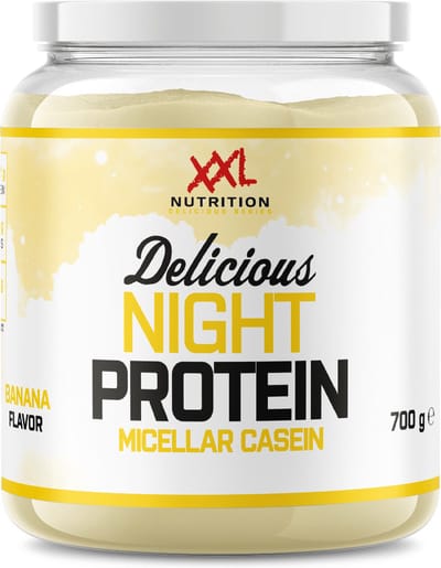 XXL Nutrition - Delicious Night Protein - Banaan - Caseïne Eiwitpoeder - 700 g