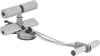 Sit Up Trainer - Buikspier Trainer - Thuis Fitness - Dubbele Zuignappen - 26.5 cm - Grijs