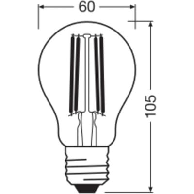 OSRAM LED Classic, gloeidraad, E27, 3,8 W, 806 lm, 4.000 K