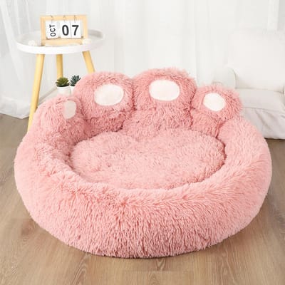 Canapé-lit pour animaux de compagnie, accessoires chauds pour petits chiens, grand tapis de lit pour animaux de compagnie, chenil lavable en peluche, panier moyen, fournitures pour chiots et chats S 50cm