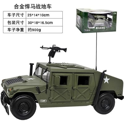 1:18 Hummer H1 Hmmwv M1025 4x4 Militair Hoge Mobiliteit Tactisch Off-Road Voertuig Legering Metaal Diecast Modelauto Huis Trendy & Bureau