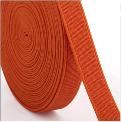 Elastische banden, stretchband voor naaien, canvasbinding, versleutelde elastische band voor doe-het-zelf handwerk, taillebanden, kleding, schoenmaken, 1,5 cm, oranje