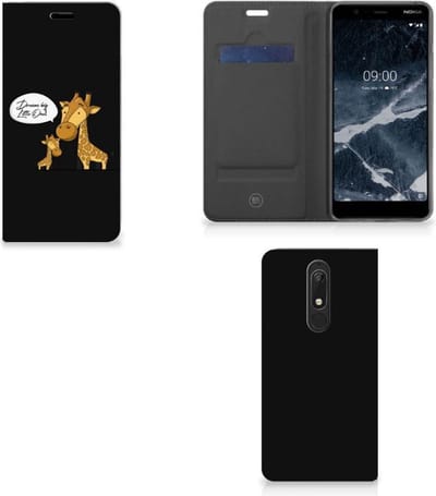 Nokia 5.1 (2018) Magnet Case Giraffe
