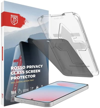 Rosso Privacy Screen Protector Geschikt voor Samsung Galaxy A56 / S24 FE - 9H Gehard Glas - Met Installatietray - Case Friendly Tempered Glass - Anti Spy - Eenvoudige Installatie