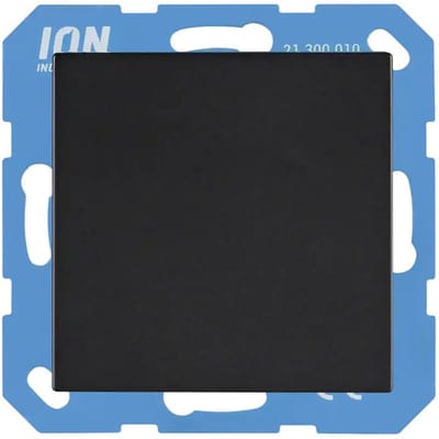 ION V1 J1 blindplaat zwart