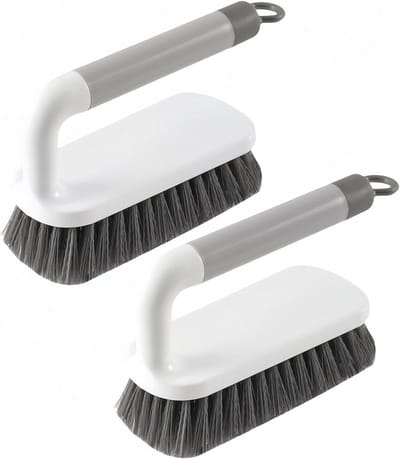 Schoonmaakborstel Set van 2 voor Douche, Badkamer, Tapijt en Keuken