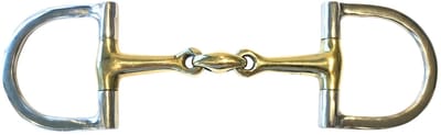 Pagony D-trens Dubbel Gebroken Anatomisch16mm - Maat: 12,5 - Goud - RVS/aurigan