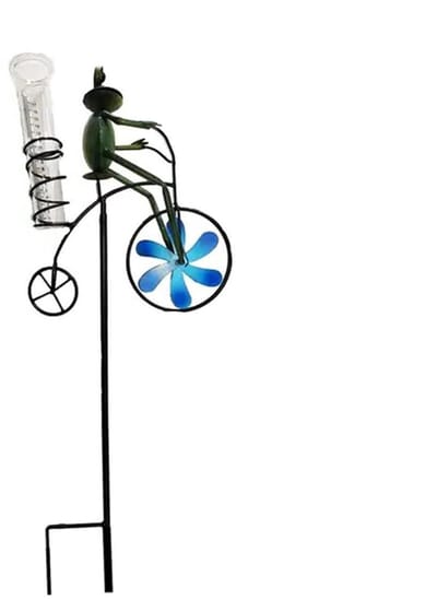 Regenmeter Tuin - Weerstation Dier - Waterstand Meten - Betoverende Decoratie - Glas met Schaal - Multicolor
