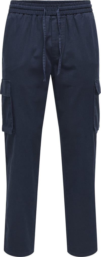 ONLY & SONS Cargo broek ONSLINUS Tapered fit Linnen Cargo broek