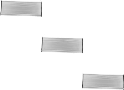 Naamplaatjes Deur - Naambordjes Huis - Kantoor Woning - Aluminium Legering - 28x9.5cm Set - Zilver
