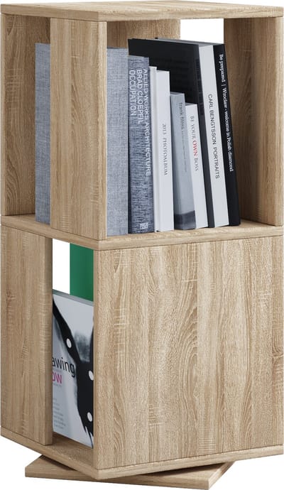 Houten staande plank Kantoorplank Dossierplank Boekenplank draaibaar Rondell Stifta L