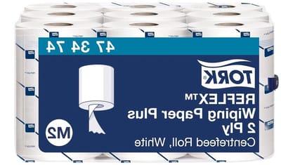 Poetspapier Wit - Reinigingsdoeken - Hygiënisch Werken - Vel-voor-vel-dosering - 9 Rollen 1800 Vellen - Wit