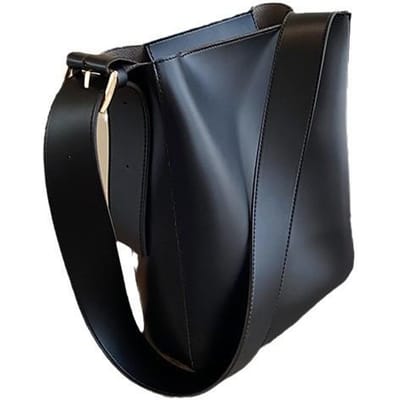 Grote Emmer Tas, Lente en Herfst Retro en Eenvoudige Crossbody Tas, Dames Casual Enkelzijdige Schoudertas 26*31*8cm zwart