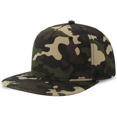 Atlantis Headwear Snap Five-S AT530 - Camouflage/Black - One size