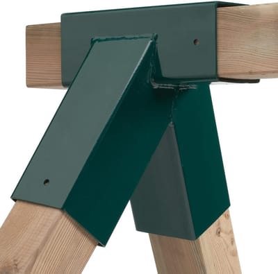 Schommelconnector - Houtverbinder - Zelf Schommel Bouwen - Voor 9x9cm Balken - 20x20cm - Groen