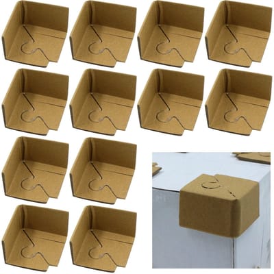 Dailygoods- Hoekbescherming 20 Stuks - Karton - Verpakking - Bescherming Kunstwerken - Verzenddozen - Schokbestendig - 6 x 6 x 12 cm