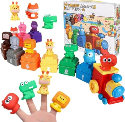 Trein Speelgoed Set - Educatieve Spellen - Cognitieve Ontwikkeling - Cijfer Sorteren - 25.5 x 24 x 9 cm - Multicolor
