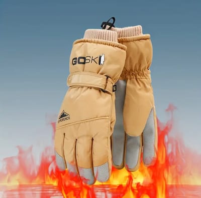 Bovista Skihandschoenen - Handschoenen Winter - Handschoenen Dames - Touchscreen - Waterdicht - Winddicht - Grijs