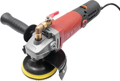 860W Multifunctionele Handheld Polijstmachine - 6 Snelheden - Nat Schuren & Polijsten - Auto, Graniet & Steen - Waterinjectie - 5000 RPM - M14 Schijfbevestiging - Met Handvatten & Accessoires