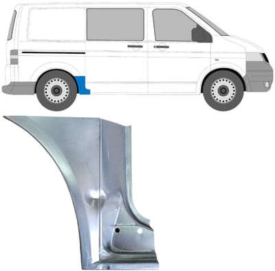 Reparatiepaneel achterspatbord voor Volkswagen Transporter T5 2003-2015 / Rechts