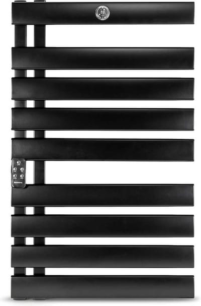 TL-Elektrische badkamer radiator 425 Watt zwart met ingebouwde thermostaat