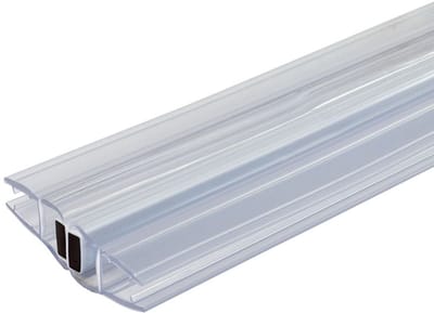 Magneetstrip voor douchedeur in lijn dubbelwerkend (Voor 5mm & 6mm glasdikte)