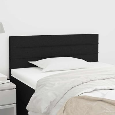 vidaXL - Hoofdbord - 100x5x78/88 - cm - stof - zwart