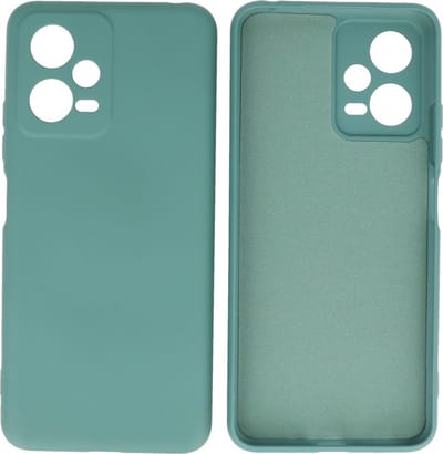 Xiaomi Poco X5 Hoesje - 2.0mm Dikke Fashion Telefoonhoesje Backcover - Siliconen Hoesje - Donker Groen