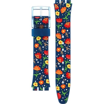 Swatch Plastic - Originals Medium (34mm) /Access/Solar/Musicall/Stop - G/SK/SL/SR/SS/SO28 ASO28N704 Essence of Flower Horlogeband