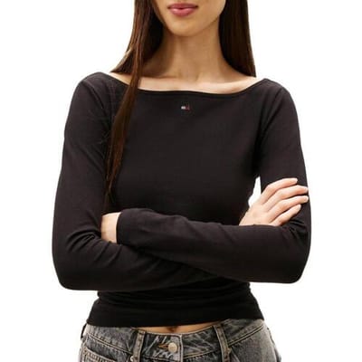 T-Shirt Lange Mouw Tommy Hilfiger Tjw Slim S Flag