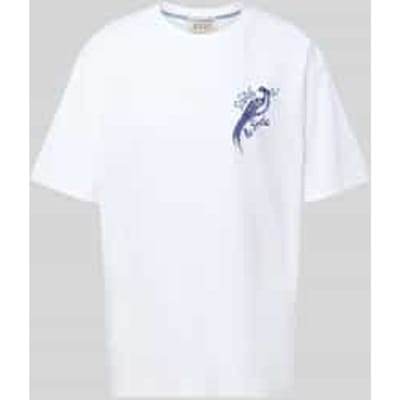 Oversized T-shirt met logo-stitching